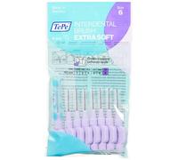 TePe Interdental Brushes Purple Extra Soft (1.1Mm - Size 6) / Simple And Effective Cleaning Of Interdental Spaces / 1 X 8 Brushes 8