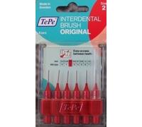 TePe Interdental Brushes Red 0.5mm 6 Pieces ISO 2 - 3 Packs Tepe ID PF