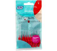 TEPE Interdental Brushes Red Original (0.5mm) / Simple and effective cleaning of interdental spaces / 1 x 8 brushes