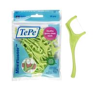 TePe Mini Flosser, 36pcs, flossers for Teeth, efficient Dental Plaque Removal Tool for Easy Cleaning Between Teeth, for Narrow Gaps