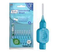 TePe Interdental Brush, Original, Blue, 0.6mm/ISO 3, 8pcs, plaque removal, efficient clean between the teeth, tooth floss, for small gaps