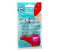 TePe Original Interdental Brushes - Easy to Clean Interdental Spaces - 2 x 8 Brushes - Diameter 0.5 mm - Red