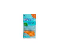 TePe Original Interdental Brushes Orange 0.45 mm - 3 packs of 8, flexible neck, plastic-coated wire, ergonomic recyclable handle for gum health