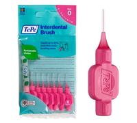 TePe Original Pink Interdental Brush 0.4mm ISO 0 Pack of 8 Plaque Removal Efficient Clean Between Teeth for Small Gaps