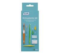TePe Orthodontic Kit, 10pcs Oral Care kit for Cleaning Braces and implants, interdental Cleaning Tools, Good for Teeth Cleaning Plaque Removal, Dental kit with Orthodontic Wax