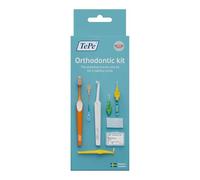 TePe Orthodontic Kit, 10pcs Oral Care kit for Cleaning Braces and implants, interdental Cleaning Tools, Good for Teeth Cleaning Plaque Removal, Dental kit with Orthodontic Wax