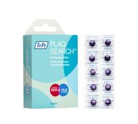 TePe PlaqSearch, 20 Tablets, disclosing Product for Simple self-Check Identification of Plaque, Two-Tone Colour Indicators