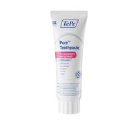 TePe Pure Toothpaste, unflavoured, Very Gentle Everyday Fluoride Toothpaste for Very Sensitive Gums and Dry Mouth, Age-Appropriate Fluoride Level