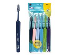 TePe Select Toothbrush, Soft, Assorted Colours, 6pcs, efficient for Plaque Re...