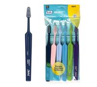 TePe Select Toothbrush, Soft, 6pcs, efficient for Plaque Removal with Tapered Brush Heads, Gentle Cleaning with Soft Bristle Toothbrush
