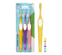 TePe Supreme Compact Toothbrush, Soft, Assorted Colours, 3pcs