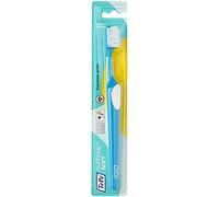 TePe Supreme toothbrush for adults with longer filaments and secure grip - Effective plaque removal for cleaner teeth, pack of 3 units (Assorted Colors)