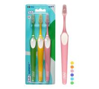 TePe Supreme Toothbrush, Soft, Assorted Colours, 3pcs