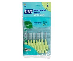 Tepe X-Soft Interdental Brushes 0.8 mm Pack of 8 Light Green