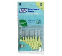 Tepe Extra Soft Interdental Brushes Green - 8 x 0.8mm Brushes