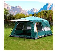 Tepee Tent Camping 5 to 8 People Control,Two Rooms and One Living Room Easy Tents To Put Up Stable and Lightweight Adult for Family Camping,Hiking Party Hello
