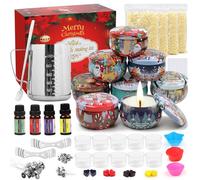 TEPENAR DIY Christmas Scented Candle Making Kit - Complete Candle DIY Set Pouring Pitcher Candles for Creating Festive Candles with Art and Craft Supplies