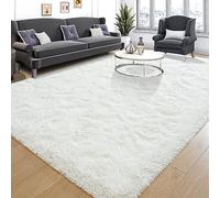 Tepook 4x6 Soft Fluffy Rug for Bedroom Fuzzy Cream Rugs for Living Room