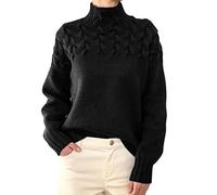 TEPTDirio Ladies Jumpers Size 14 Poncho Sweater Wrap Sweater for Women Long Jumper Plus Size Womens Orange Jumper Womens Black Jumper Size 16 Sequin Jumpers Women UK