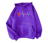TEPTDirio Long Sleeve Hoodies for Women Uk Yes, I'm Still Freezing/Butterfly/Ekg Printing Womens Hoodies Pockets Plus Size Casual Loose Comfortable Womens Fashion Top with Drawstring Pullover Tops