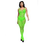 TEPTDirio Nightwear Womens Sheer Sexy Underwear Lingerie Plus Size Fishnet Bodysuit Lingerie for Women (Green, One Size)