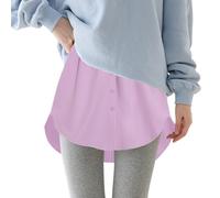 TEPTDirio Shirt Extender for Women UK One Pieces Adjustable Layering Fake Top Plus Size Mini Skirt Half-Length Lower Sweep Shirt Skirt Versatile False Hem Sweatshirt Within The Hem Short Skirt Sale