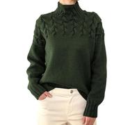 TEPTDirio Women's Jumpers Long Sleeve Ladies Jumpersturtleneck Sweater Solid Color Sweater Tops Plus Size Women Crew Neck Sweater Women Cowl Neck Sweater Cashmere Jumpers Ladies Jumpers Sale