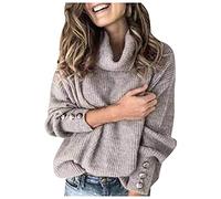 TEPTDirio Women's Jumpers Xmas Jumper Dresses for Women UK Ladies Jumpers Size 10 UK Women's Turtle Neck Jumpers Black Sweaters Women Pumpkin Jumper Short Jumpers for Women UK