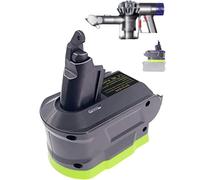 TEPULAS for Dyson V6 Battery Replacement Adapter for Ryob 18V Lithium Battery, Compatible with Dyson V6 DC58 DC59 DC61 DC62 DC72 Absolute Animal Motorhead Vacuum Cleaner(RY18V6 Adapter Only)