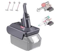 TEPULAS MT18V7/V8 for Makita LXT 18V Battery for Dyson V7+V8 Cleaner