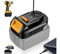 TEPULAS New Version-MT20DL Battery Adapter for Makita to for Dewalt, Adaptor for Dewalt Tool to Makito LXT 18V Li-ion Battery with USB A& C Fast Charging Port(Converter Only)