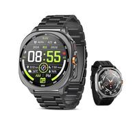 TEQDOT GPS Smart Watch for Men 1.43-inch HD AMOLED 3ATM Waterproof 530mAh Large Battery 100+ Sport Modes Flashlight Answer/Make Calls Smart Watch for Android iOS (2 Bands)