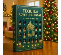 Tequila Advent Calendar, 24 Days Without Repetition Spirits, Surprise from Crisp Blancos to Aged Añejos, A Unique Christmas Countdown with 24 Surprises (2pcs)