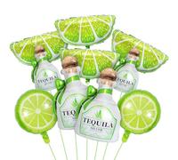 Tequila Balloons/Tequila Birthday Party Decorations/Lime Balloons/Matrimony Bachelorette Decorations/Gimme One Margarita Themed Decor for Moo Moos and Margaritas Birthday Party Decorations
