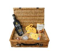 Tequila Black Chocolate Liqueur Easter Gift Hamper 70cl 17% ABV with Easter Chocolates Jigger Candle & Snacks - Luxury Easter Gift Set for Him Her UK