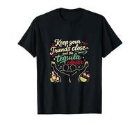 Tequila Closer Party Crew Quote Script Graphic T-Shirt