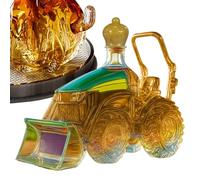 Tequila Decanter, Creative 3D Tractor Wine Bottle, Glass Storage Ornament Decoration for Family Cabinet Home Whiskey Lovers Men Women