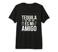 Tequila ES Mi Amigo Funny Drinking Lover Lime & Shot Fans Premium T-Shirt