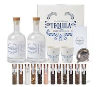 Tequila Gifts for Men - Tequila Making Kit - Bourbon Old Fashioned Infusion kit - Includes Bottles, Wood Chips, Botanicals - Perfect for Men & Women - Lover Gifts (No Alcohol Included)