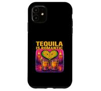 Tequila Is Romantic Shot Glass Heart Love Drink Lover Case for iPhone 11