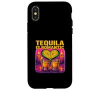 Tequila Is Romantic Shot Glass Heart Love Drink Lover Case for iPhone X/XS