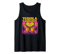 Tequila is Romantic Shot Glass Heart Love Drink Lover Tank Top