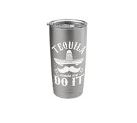 Tequila Made me Do it Funny Cinco De Mayo Stainless Steel Insulated Tumbler