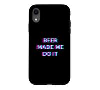 Tequila Made Me Do It Funny Drinking Alcohol Party Lover Case for iPhone XR