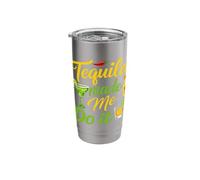 Tequila Made Me Do It Margarita Chili Pepper Cinco De Mayo Stainless Steel Insulated Tumbler