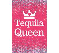 Tequila Queen: Pink Sparkly Tequila Queen 6x9inch Notebook/Planner. Great gift for Tequila Lovers for Birthday, Xmas, valentine or Any Occasion.