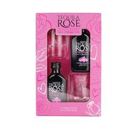 Tequila Rose Gift Set - Strawberry Cream Liqueur 2 x 5cl Miniature with 2 x Shots Glasses. Gift set to enjoy and drink in style.