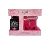 Tequila Rose Strawberry Cream Liqueur Gift Set - 5cl Miniature 15% ABV with Mini Coupe Glass - Strawberry Cream Liqueur Gift by Blue Tree Gifts