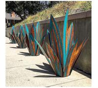 Tequila Rustic Sculpture, Diy Metal Agave Plant Home Decor, Rustic Hand Painted Metal Agave, Garden Yard Art Decoration Statue Home Decor, Garden Orna