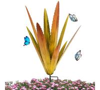 Tequila Rustic Sculpture,Metal Agave Plant Lawn Ornaments Garden Figurines Metal Agave Plant Garden Yard Art Decoration Sculpture Home Statue Decor,for Outdoor Patio Garden Sculpture